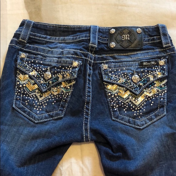 Miss Me Jeans 27 Bling Boot Cut - Picture 2 of 7